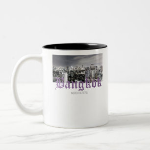 Bangkok Skyline Two-Tone Coffee Mug
