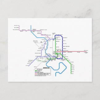 Bangkok subway postcard