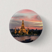 Bangkok Sunset - Wat Arun Temple over Chao Phraya 