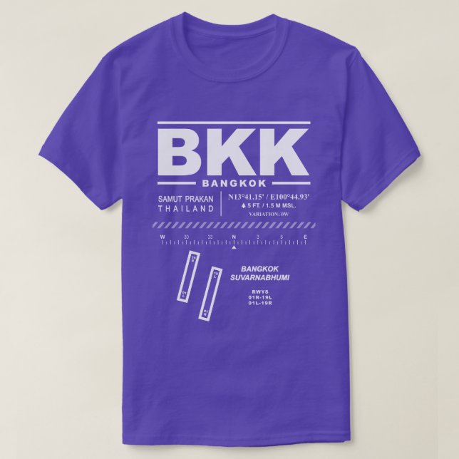 Bangkok / Suvarnabhumi Airport BKK T-Shirt (Design Front)