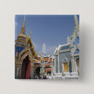 Bangkok, Thailand. Bangkok's Grand Palace 15 Cm Square Badge