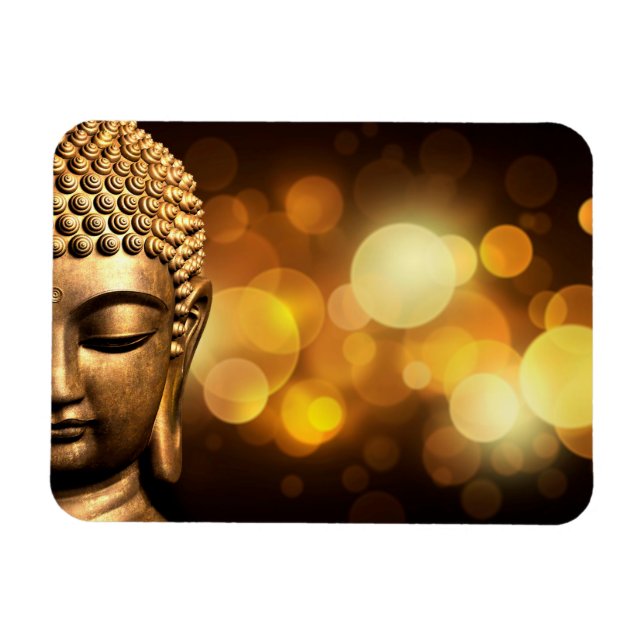 Bangkok, Thailand | Gold Buddha Magnet (Horizontal)