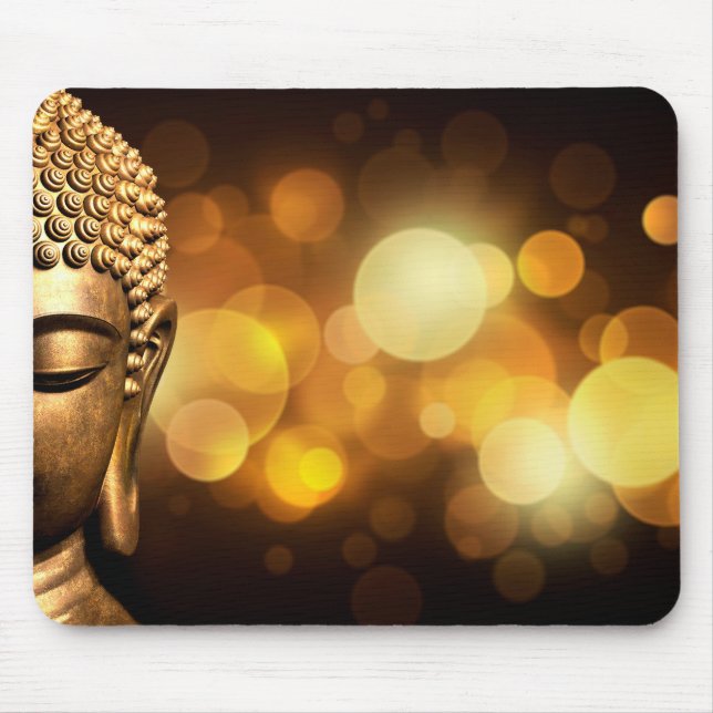 Bangkok, Thailand | Gold Buddha Mouse Pad (Front)
