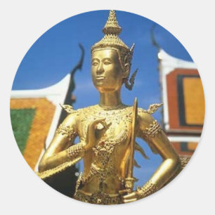 Bangkok Thailand Royal Temple Classic Round Sticker