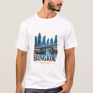 Bangkok Thailand Skyline Travel Souvenir T-Shirt
