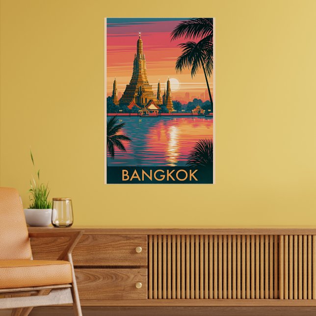 Bangkok, Thailand travel poster (Living Room 2)