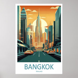 Bangkok Travel Print Wall Art Bangkok Wall Hanging