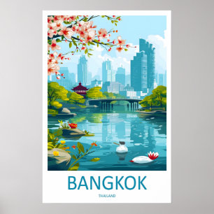 Bangkok Travel Print Wall Art Bangkok Wall Hanging