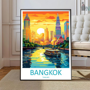 Bangkok Travel Print Wall Art Bangkok Wall Hanging