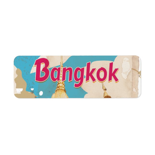 Bangkok Vintage Travel Poster (Front)
