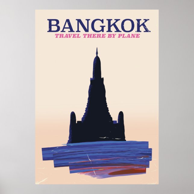 Bangkok Wat Poh Travel poster (Front)