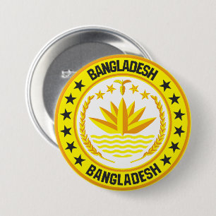 Bangladesh                                         7.5 cm round badge