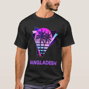 Bangladesh 80s Palm Tree Retro Vintage Bangladeshi T-Shirt