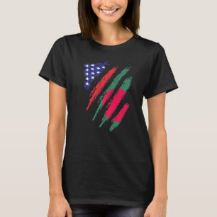 Bangladesh American Grown Flag USA Patriot Heritag T-Shirt