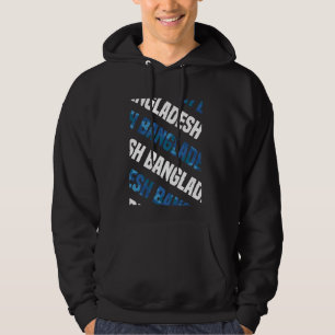 Bangladesh Camo Pattern Blue Camouflage Hoodie