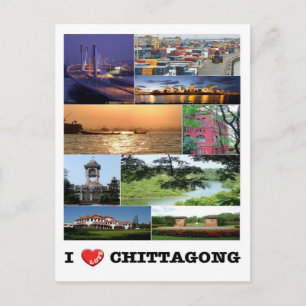 Bangladesh - Chittagong - I Love - Postcard
