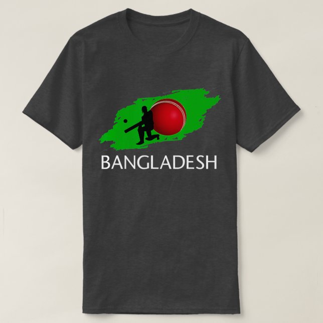 Bangladesh Cricket Jersey Batsman  T-Shirt (Design Front)