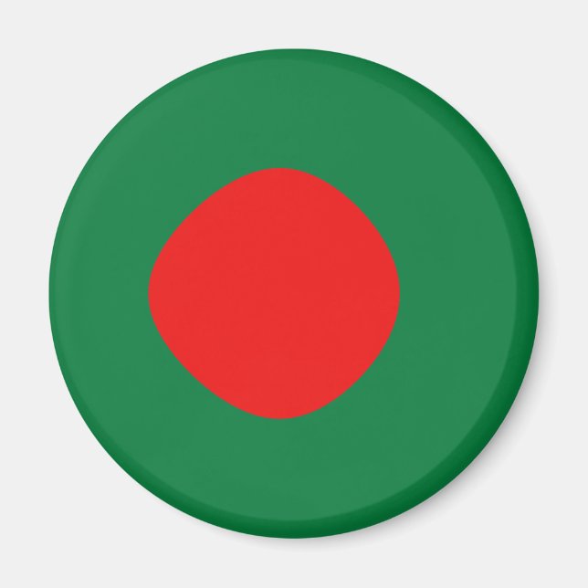 Bangladesh Fisheye Flag Magnet (Front)