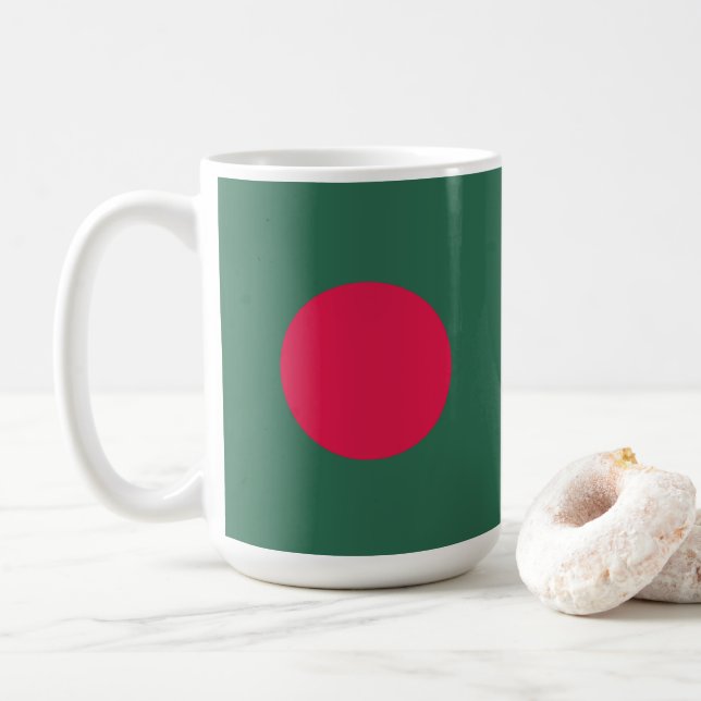 Bangladesh flag coffee mug (With Donut)