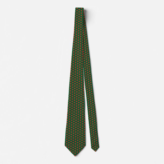 Bangladesh Flag Hearts Tie (Front)