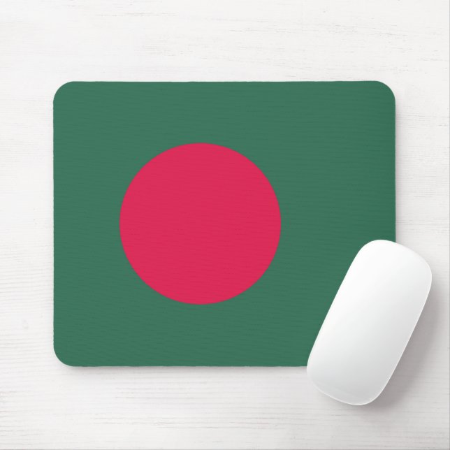 Bangladesh flag mouse pad (With Mouse)