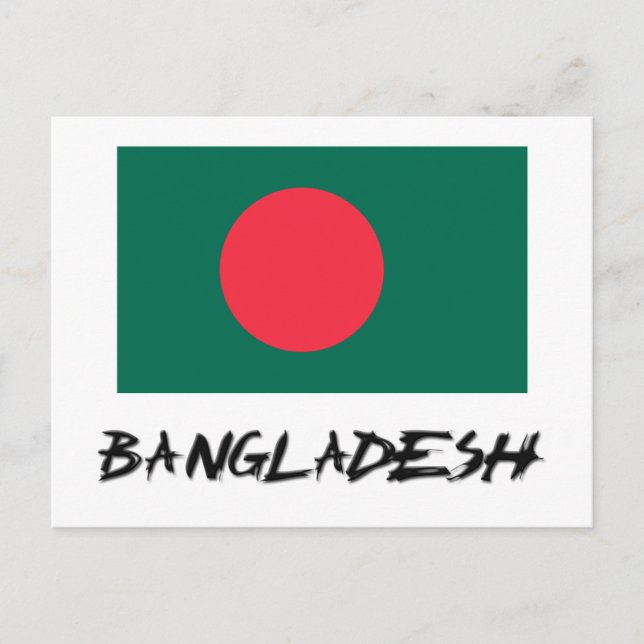Bangladesh Flag Postcard (Front)