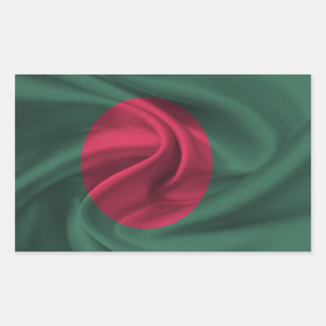 Bangladesh Flag Rectangular Sticker (Front)