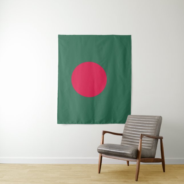 Bangladesh flag tapestry (In Situ)