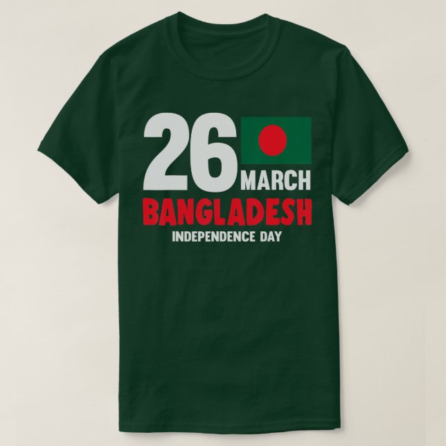 Bangladesh Flag Vintage Bangladeshi Independence D T-Shirt (Design Front)