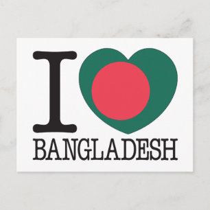 Bangladesh Love v2 Postcard