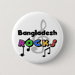 Bangladesh Rocks 6 Cm Round Badge