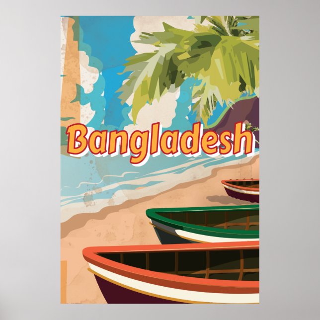 Bangladesh Vintage vacation Poster (Front)