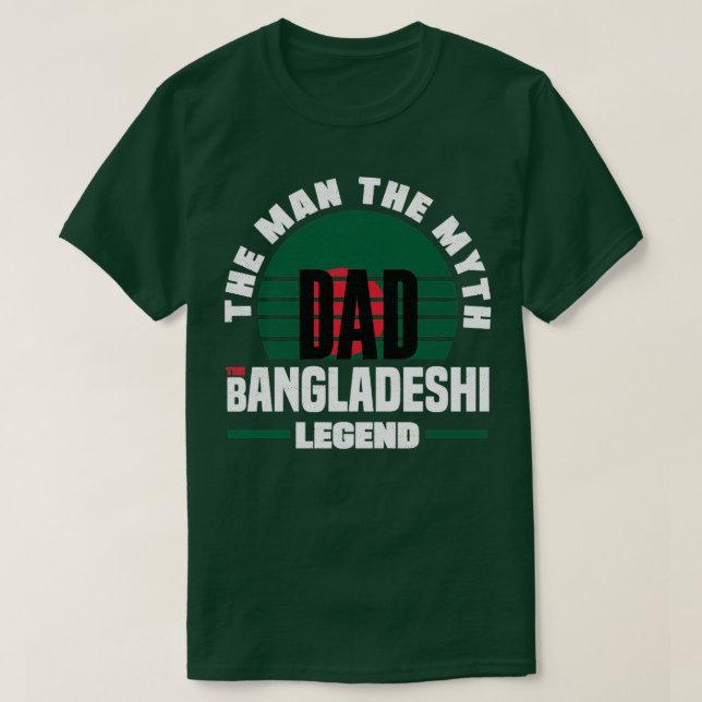Bangladeshi Bangladesh Bangladeshi Flag Quote8 T-Shirt (Design Front)