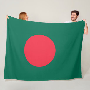Bangladeshi Flag (Bangladesh) Fleece Blanket