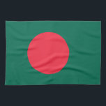 Bangladeshi Flag (Bangladesh) Tea Towel<br><div class="desc">This design features the national flag of Bangladesh (officially known as the People's Republic of Bangladesh), which is a country in South Asia. Bangladesh is among the most densely populated countries in the world. Bangladesh shares land borders with India to the west, north, and east, and Myanmar to the southeast;...</div>