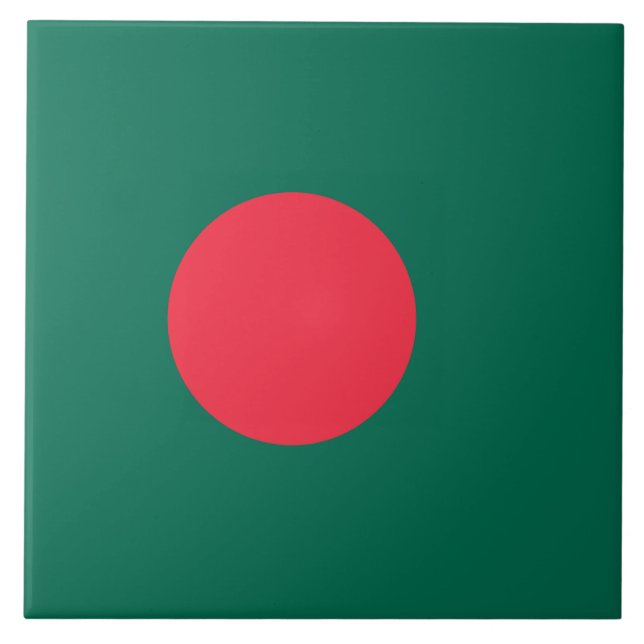 Bangladeshi Flag (Bangladesh) Tile (Front)