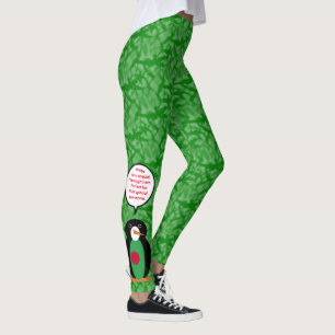 Bangladeshi Flag Holiday Ms. Penguin Talking Leggings