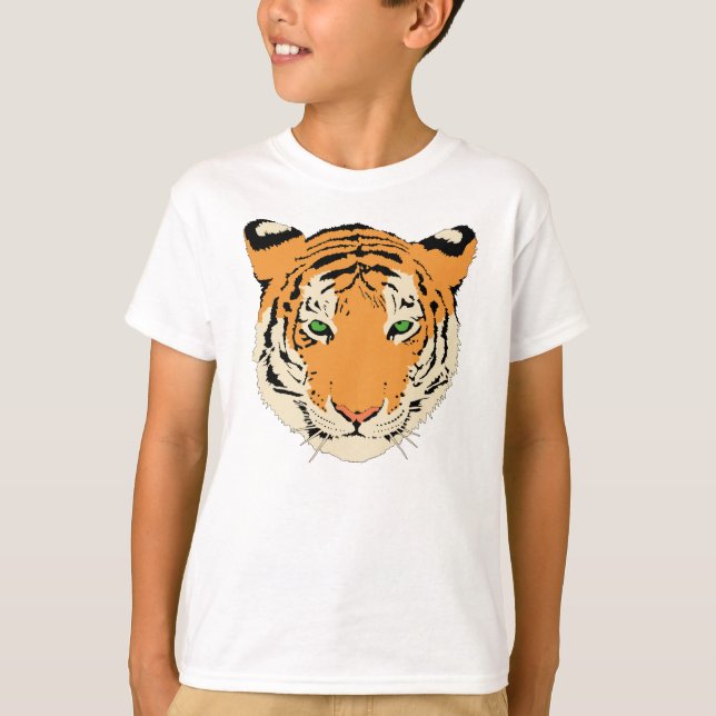 Bangle Tiger Face Youth T-Shirt (Front)
