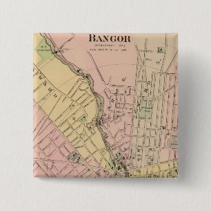 Bangor, Brewer, Maine 15 Cm Square Badge