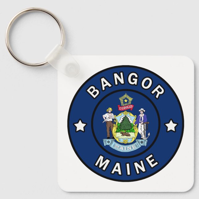 Bangor Maine Key Ring (Front)