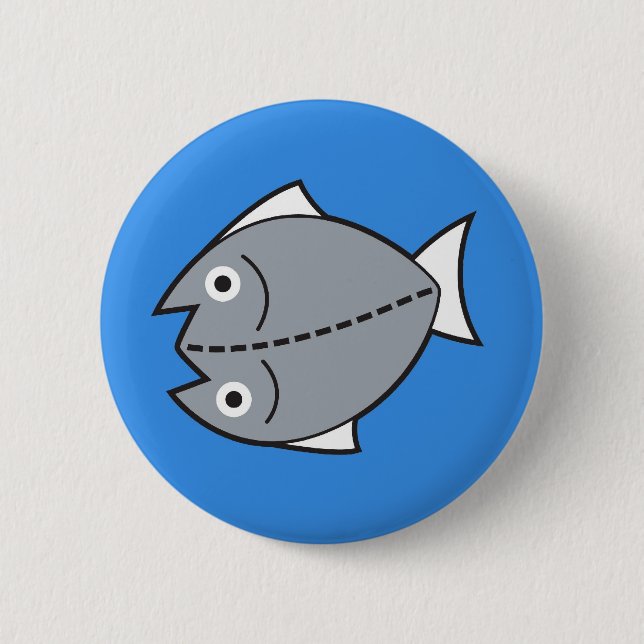 Bangus on a Button! 6 Cm Round Badge (Front)