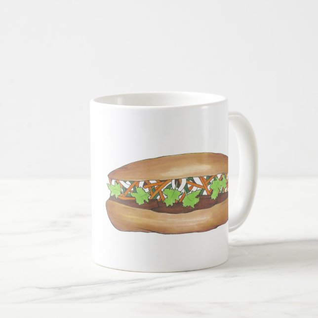 Banh Mi (Me and You) Vietnamese Food Pork Sandwich Coffee Mug (Front Right)
