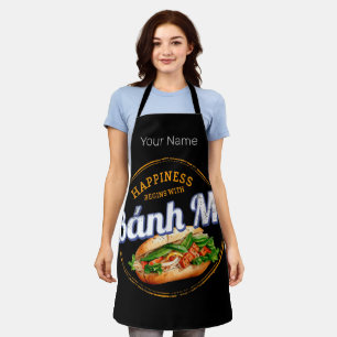 Banh Mi Street Food Baguette Vintage Vietnam Retro Apron