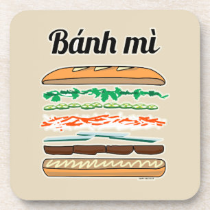 Banh Mi Vietnamese sandwich French bread baguette Coaster
