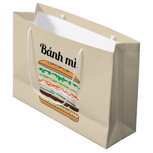 Banh Mi Vietnamese sandwich French bread baguette Large Gift Bag