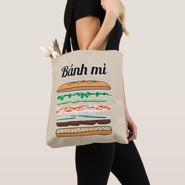 Banh Mi Vietnamese sandwich French bread baguette Tote Bag (Close Up)