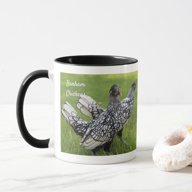 Banham Chicken Mug Back/Wht Collectors   (With Donut)