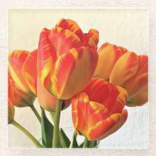 Banja Luka Tulips Glass Coaster