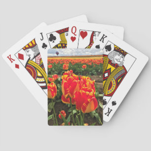 Banja Luka Tulips with Hot Air Balloon Playing Cards