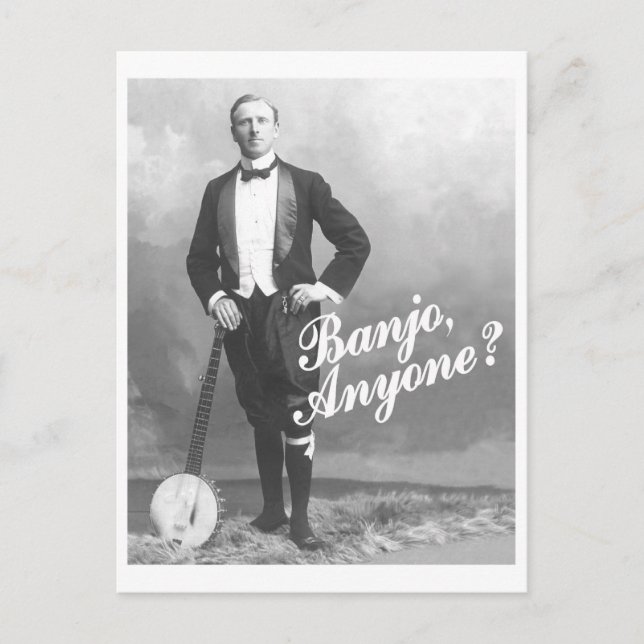Banjo Anyone Postcard (Front)